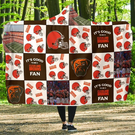Cleveland Browns Customized Hooded Blanket HA08