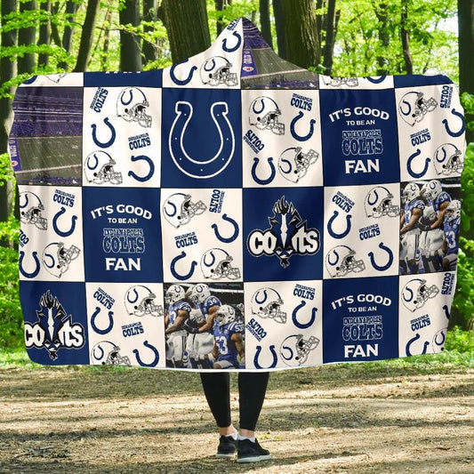 Indianapolis Colts Customized Hooded Blanket HA14