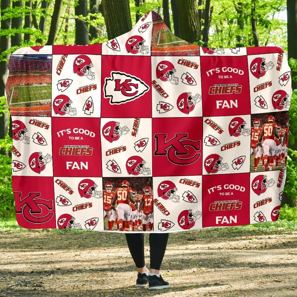 Kansas City Chiefs Customized Hooded Blanket HA16