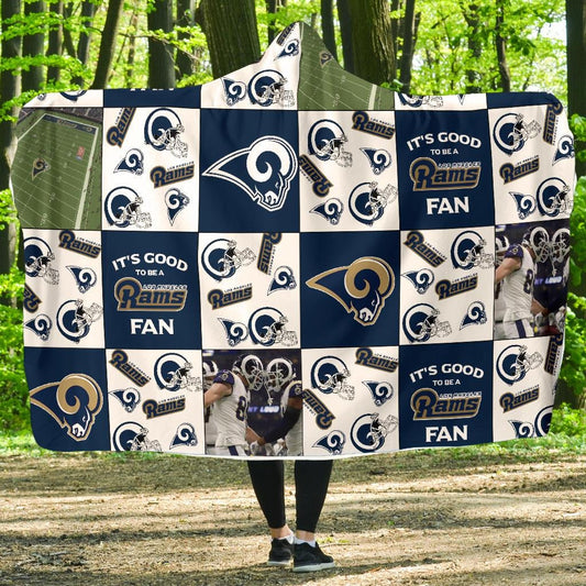 Los Angeles Rams Customized Hooded Blanket HA19
