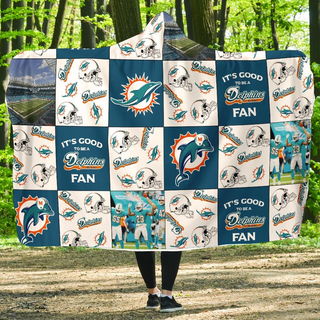Miami Dolphins Customized Hooded Blanket HA20