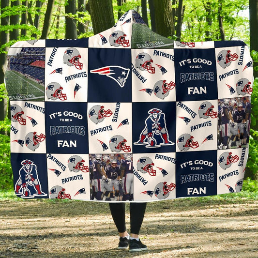 New England Patriots Customized Hooded Blanket HA22