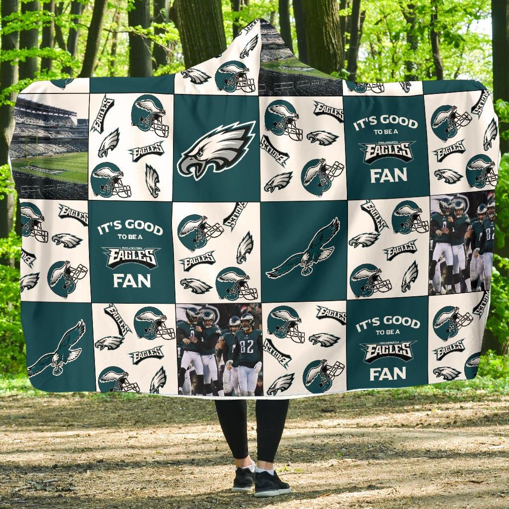Philadelphia Eagles Customized Hooded Blanket HA26