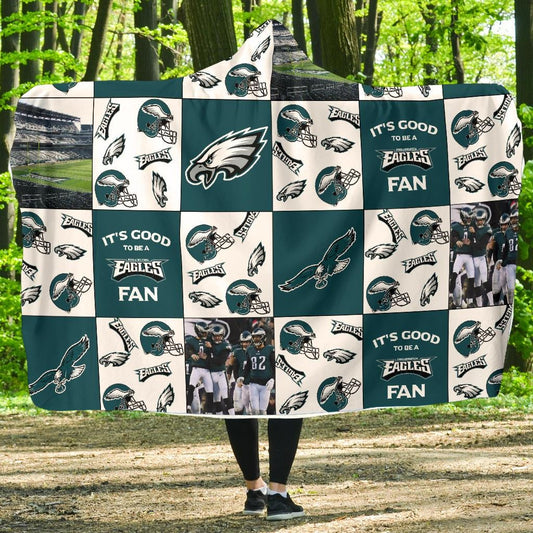 Philadelphia Eagles Customized Hooded Blanket HA26