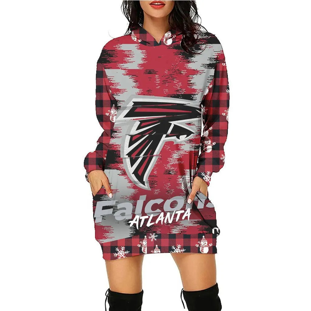 Atlanta Falcons Hoodie Dress Christmas HA02