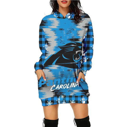Carolina Panthers Hoodie Dress Christmas HA05