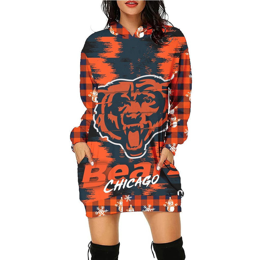 Chicago Bears Hoodie Dress Christmas HA06