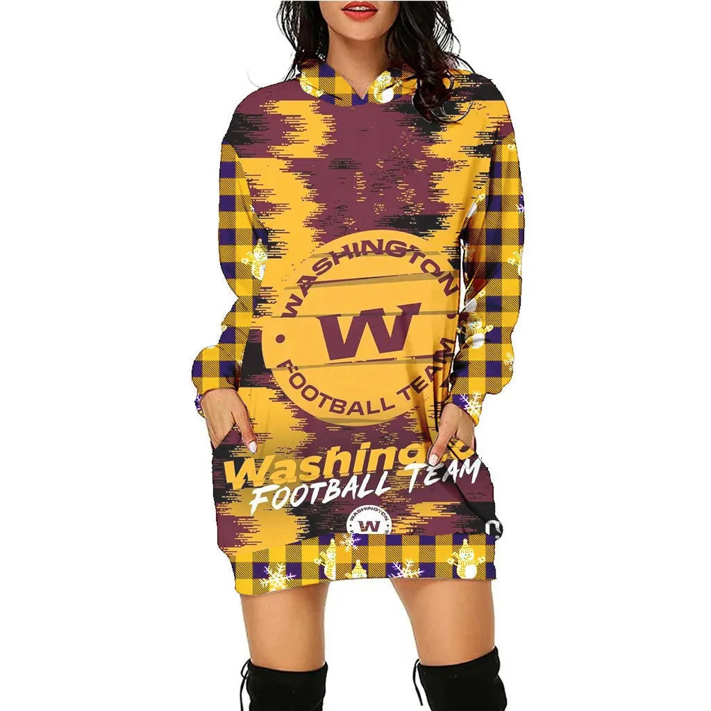 Washington Commanders Hoodie Dress Christmas HA07