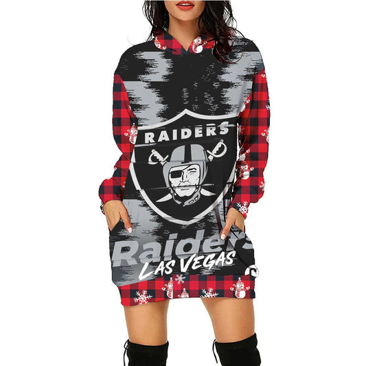 Las Vegas Raiders Hoodie Dress Christmas HA17