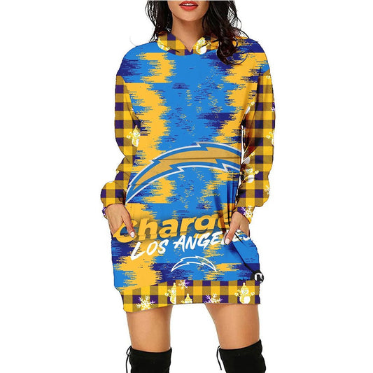 Los Angeles Chargers Hoodie Dress Christmas HA18