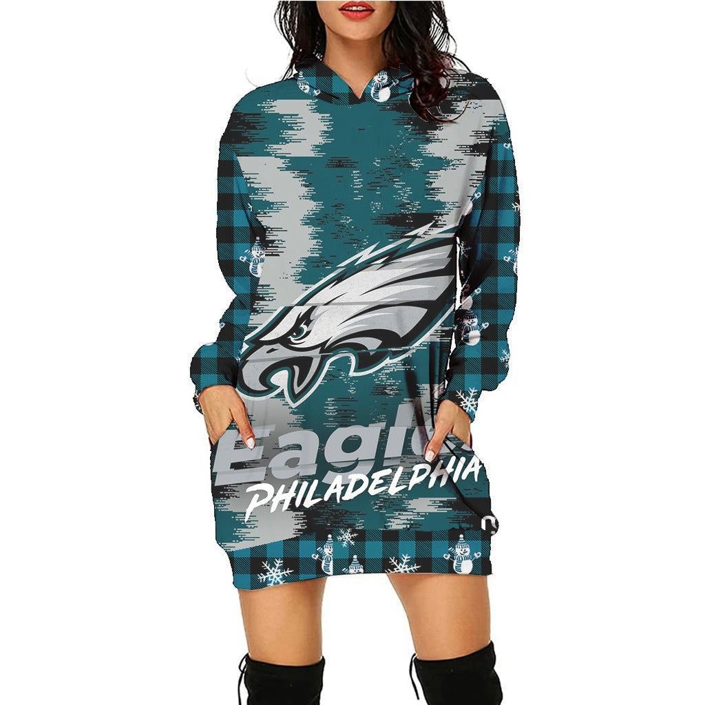 Philadelphia Eagles Hoodie Dress Christmas HA26