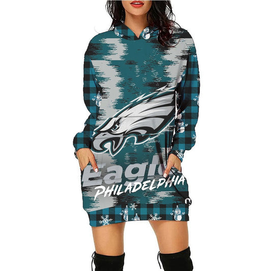 Philadelphia Eagles Hoodie Dress Christmas HA26