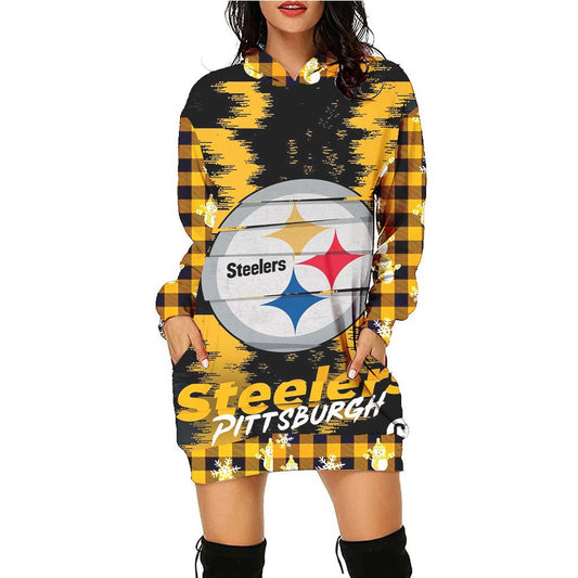 Pittsburgh Steelers Hoodie Dress Christmas HA27
