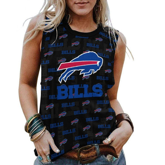 Buffalo Bills Personalized American Football Loose Crew Neck Sleeveless AZHALCNS000002