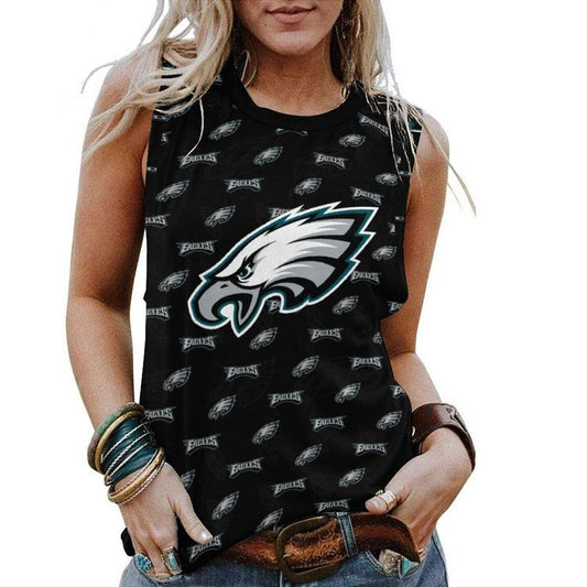 Philadelphia Eagles Personalized American Football Loose Crew Neck Sleeveless AZHALCNS000011