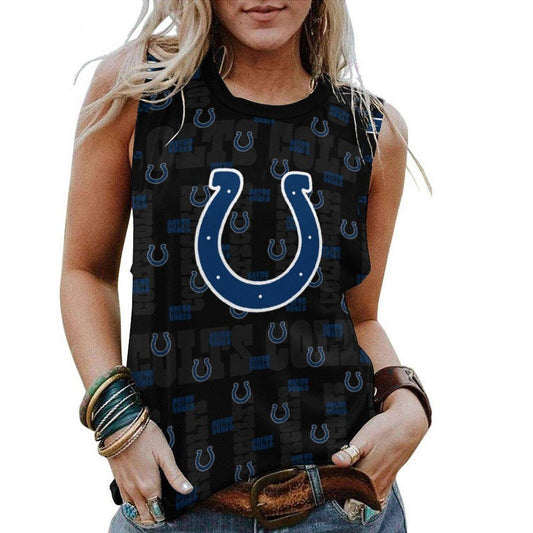 Indianapolis Colts Personalized American Football Loose Crew Neck Sleeveless AZHALCNS000035