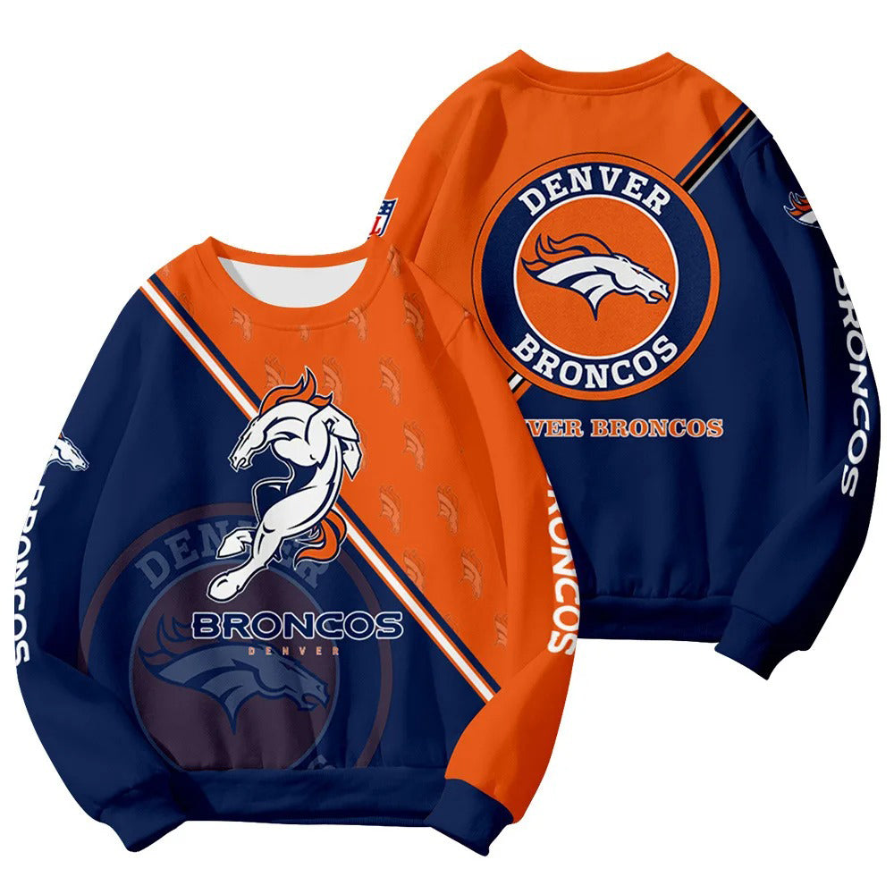 Denver Broncos Customized Round Neck Sweatshirt HA03