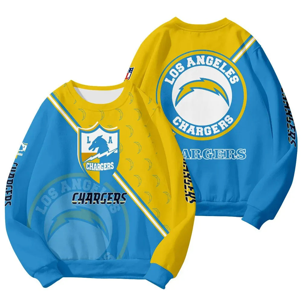 Los Angeles Chargers Customized Round Neck Sweatshirt HA10