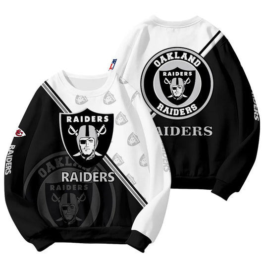 Las Vegas Raiders Customized Round Neck Sweatshirt HA12