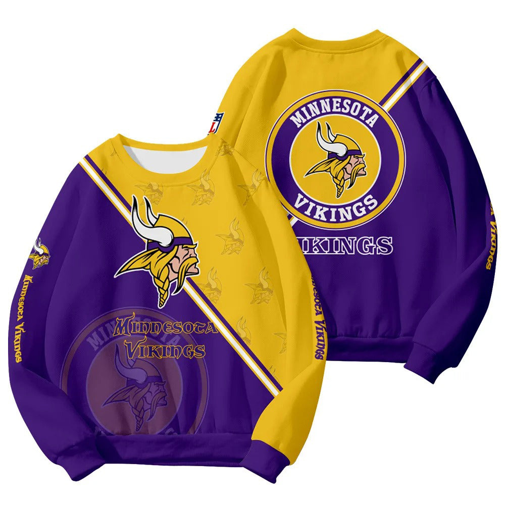 Minnesota Vikings Customized Round Neck Sweatshirt HA20