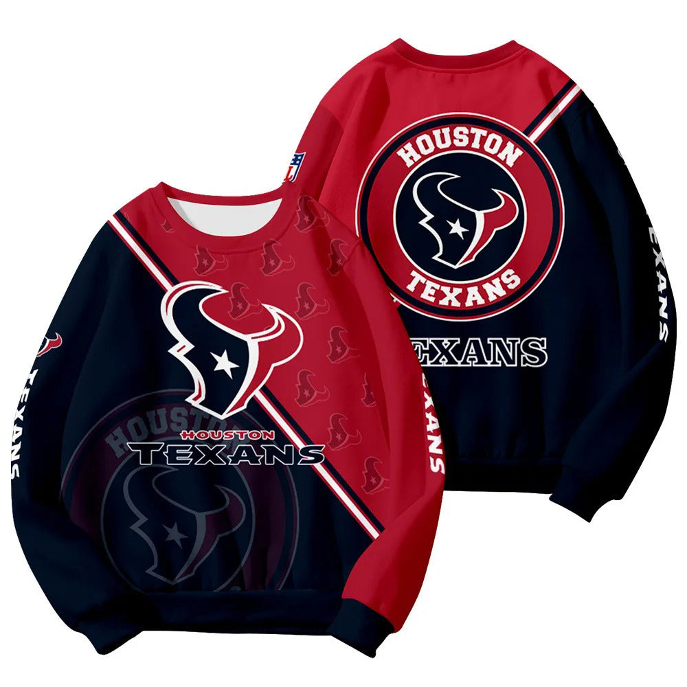 Houston Texans Customized Round Neck Sweatshirt HA21