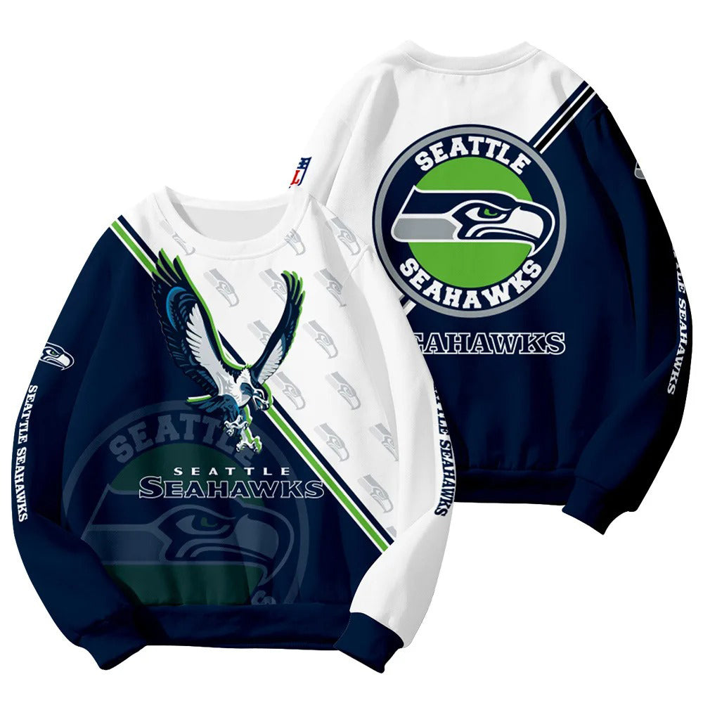 Seattle Seahawks Customized Round Neck Sweatshirt HA29