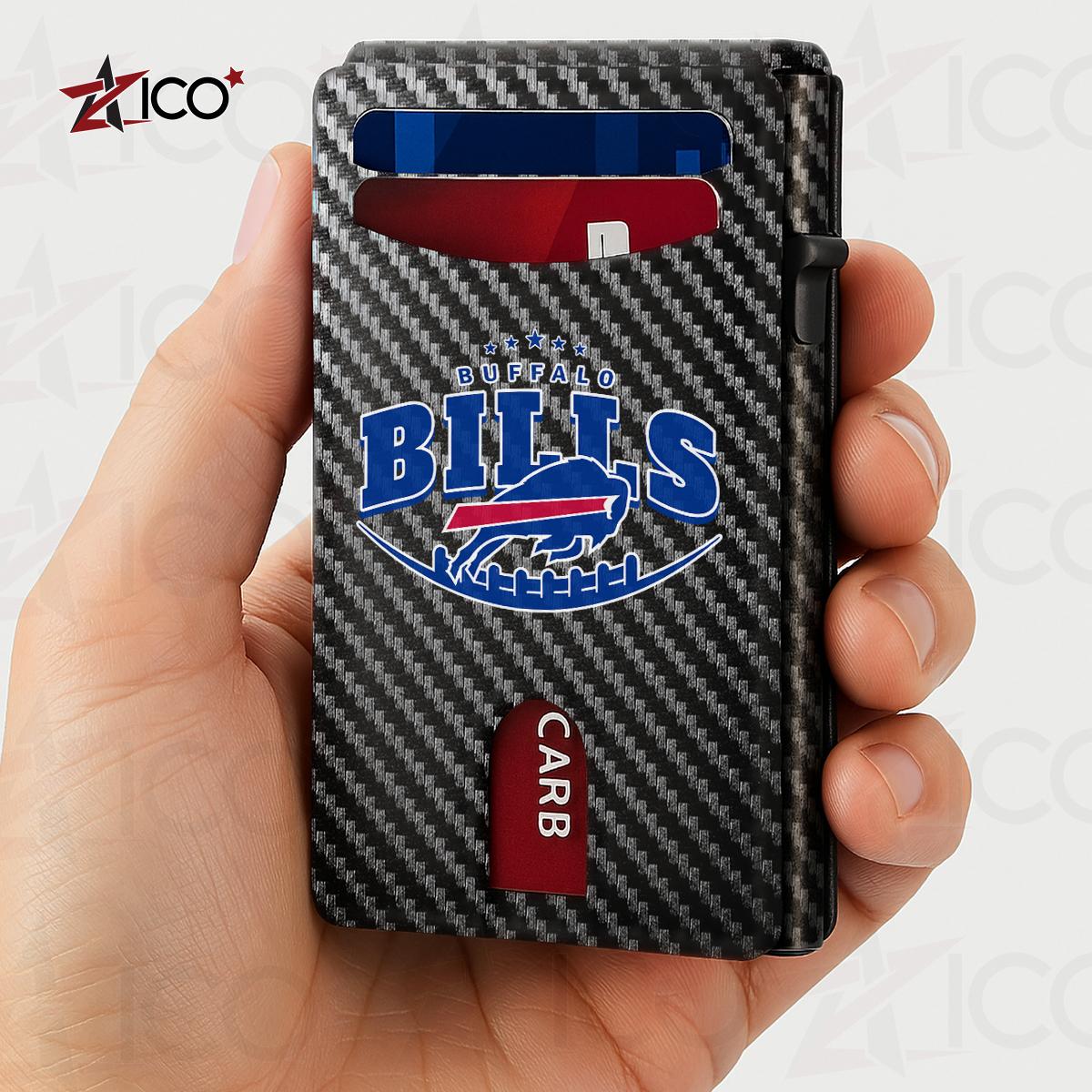 Buffalo Bills Leather Card Holder Trending 2025 Farther’s Day AZHG2DCH000004