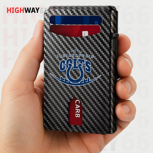 Indianapolis Colts Leather Card Holder Trending 2025 Farther’s Day AZHG2DCH000014