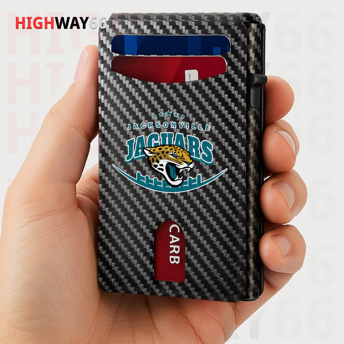 Jacksonville Jaguars Leather Card Holder Trending 2025 Farther’s Day AZHG2DCH000015