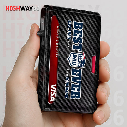 New England Patriots Leather Card Holder Trending 2025 Farther’s Day AZHG2DCH000022