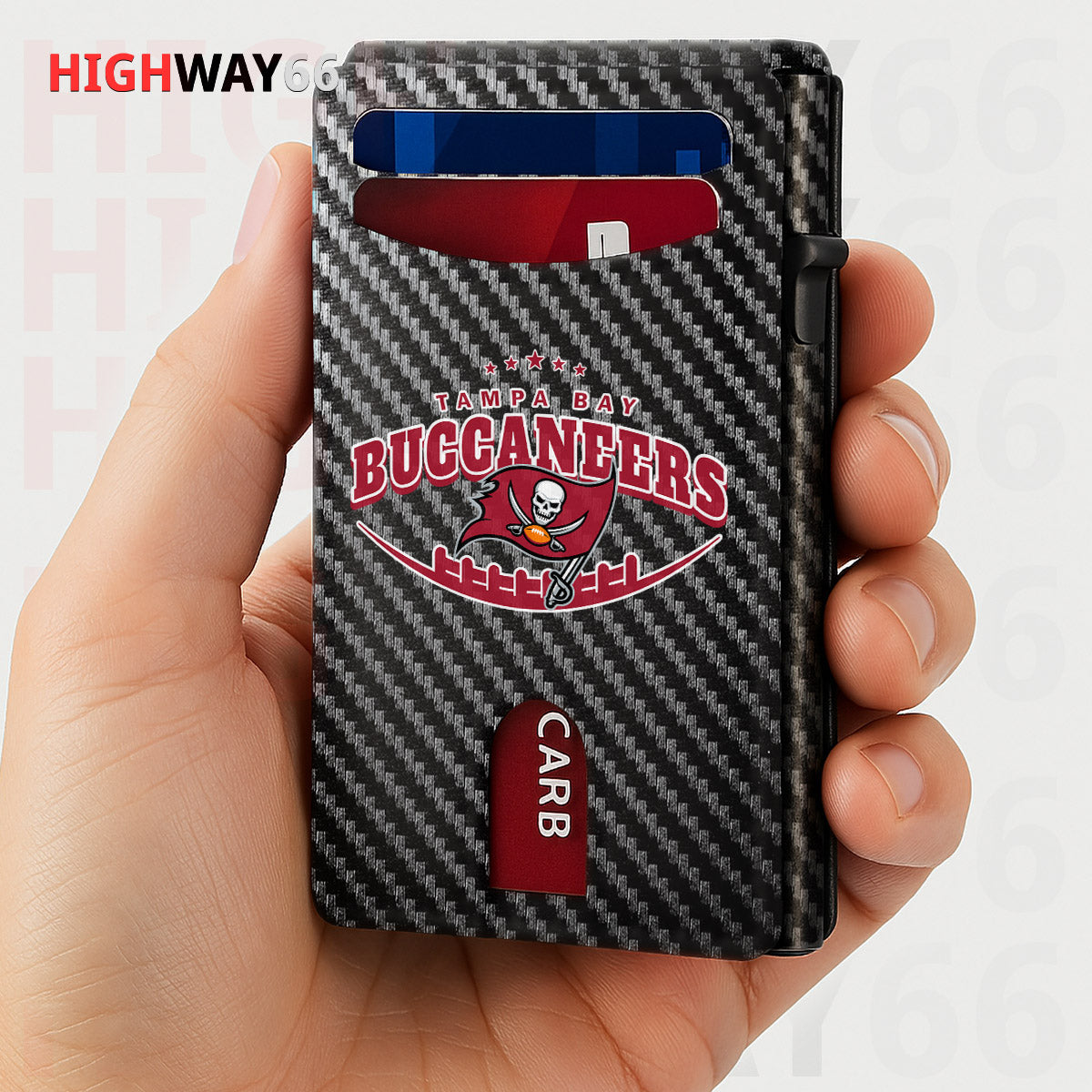 Tampa Bay Buccaneers Leather Card Holder Trending 2025 Farther’s Day AZHG2DCH000030