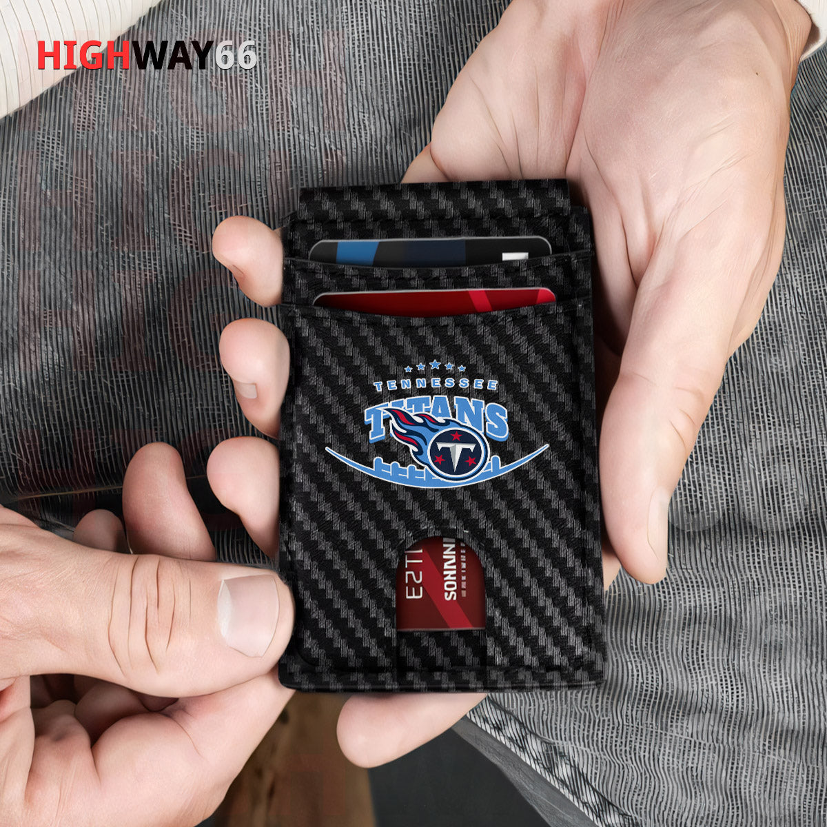 Tennessee Titans Leather Card Holder Trending 2025 Farther’s Day AZHG2DCH000031