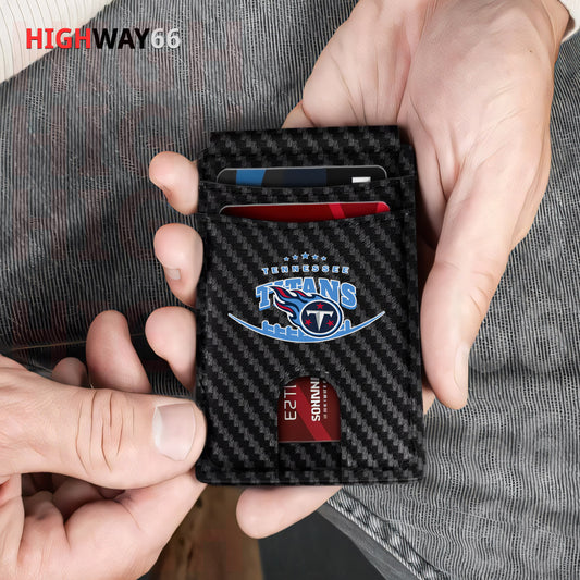 Tennessee Titans Leather Card Holder Trending 2025 Farther’s Day AZHG2DCH000031