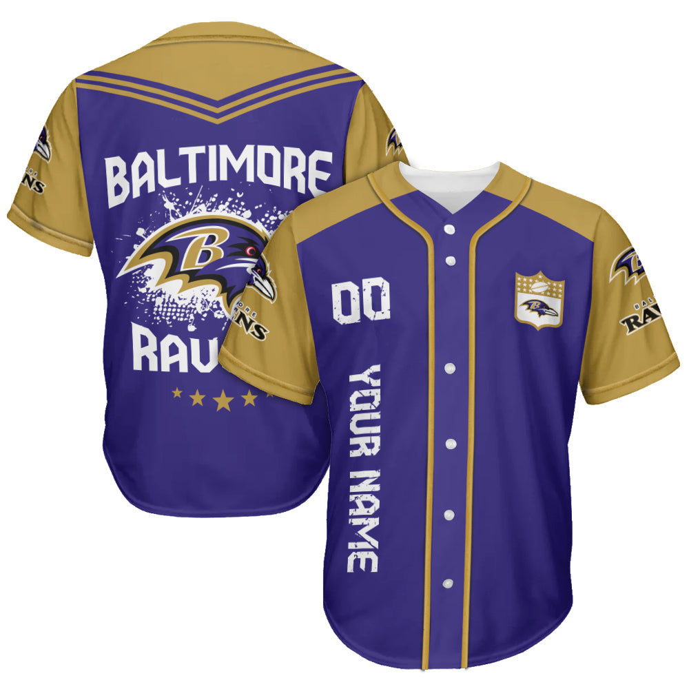 Baltimore Ravens Baseball Jersey New Collection NFL AZHGBJS000003
