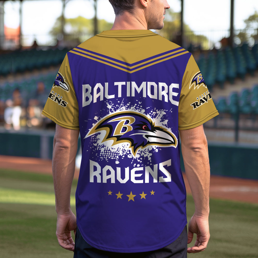 Baltimore Ravens Baseball Jersey New Collection NFL AZHGBJS000003
