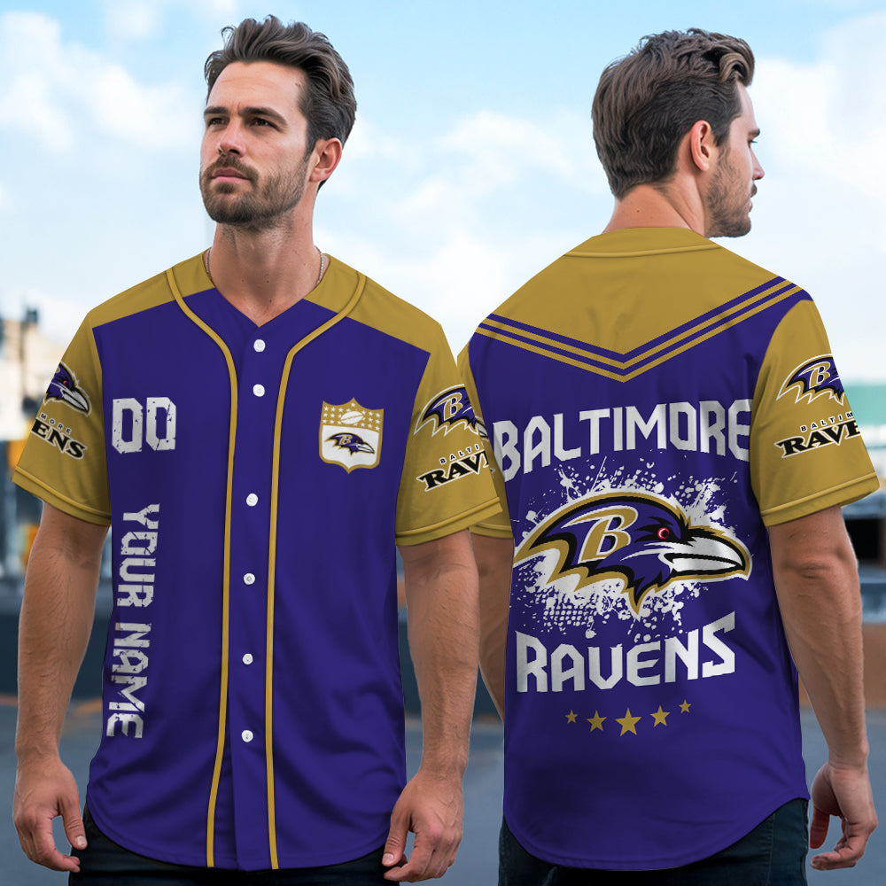 Baltimore Ravens Baseball Jersey New Collection NFL AZHGBJS000003