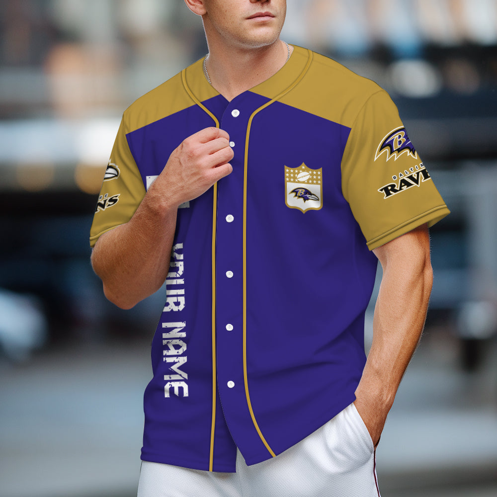 Baltimore Ravens Baseball Jersey New Collection NFL AZHGBJS000003