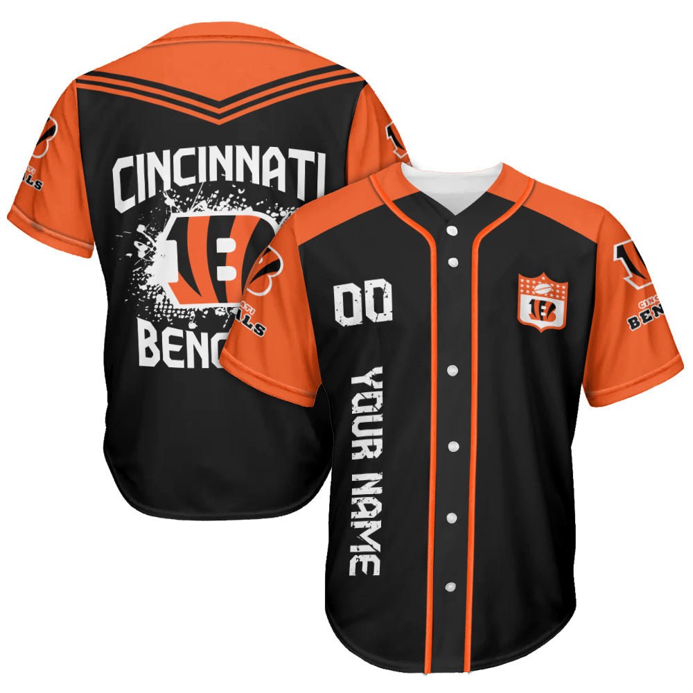 Cincinnati Bengals Baseball Jersey New Collection NFL AZHGBJS000007