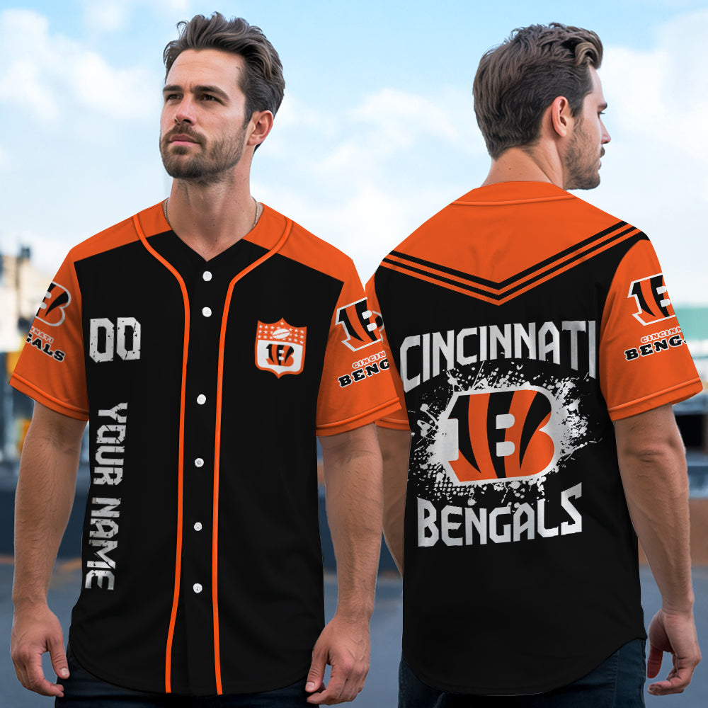 Cincinnati Bengals Baseball Jersey New Collection NFL AZHGBJS000007