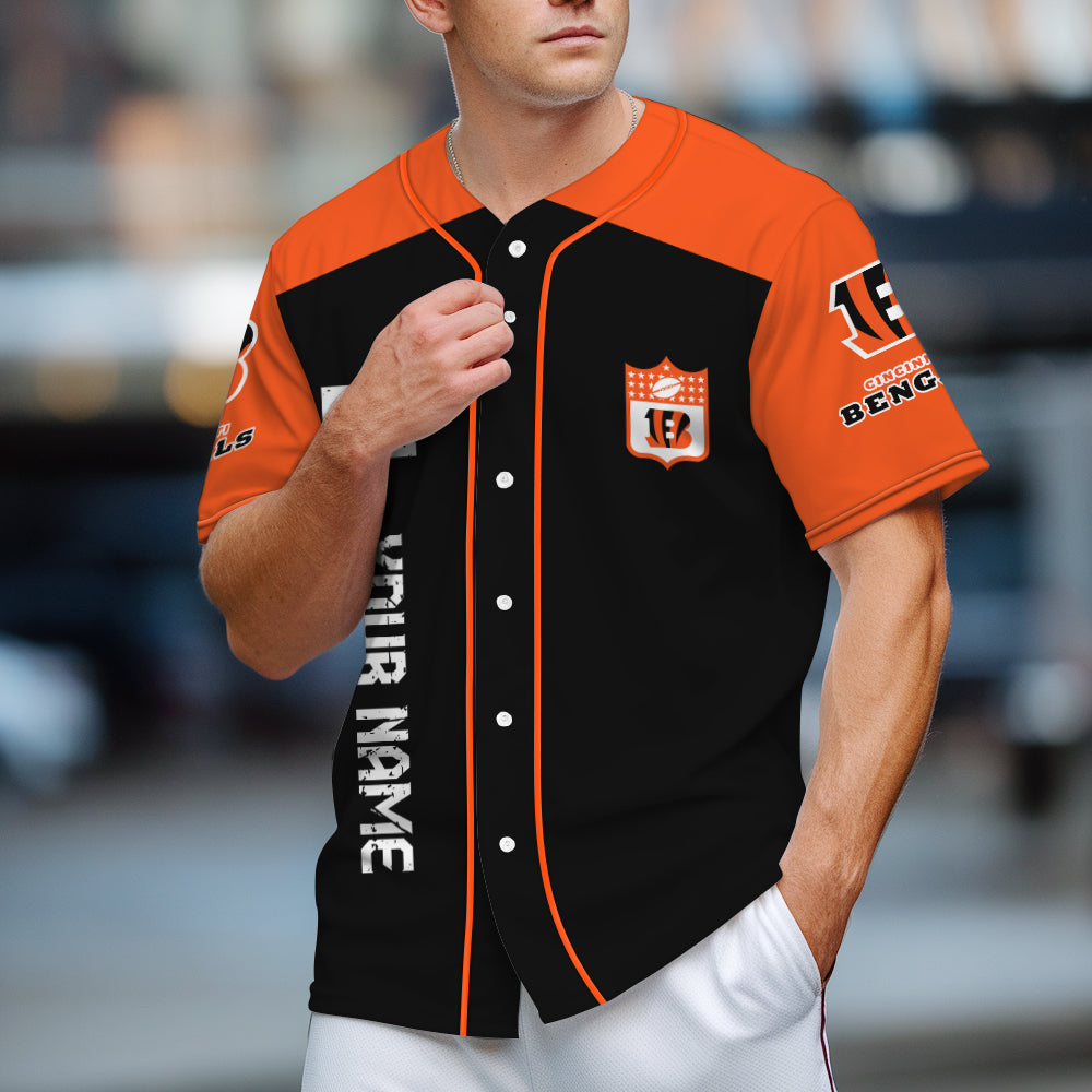 Cincinnati Bengals Baseball Jersey New Collection NFL AZHGBJS000007