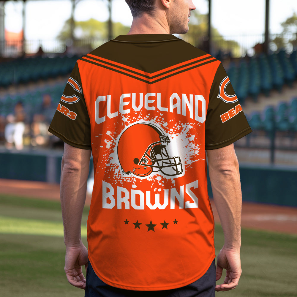 Cleveland Browns Baseball Jersey New Collection NFL AZHGBJS000008