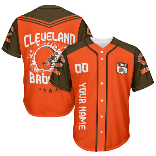 Cleveland Browns Baseball Jersey New Collection NFL AZHGBJS000008
