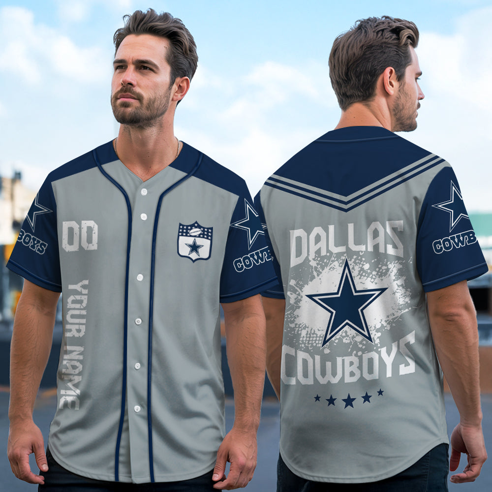 Dallas Cowboys Baseball Jersey New Collection NFL AZHGBJS000009