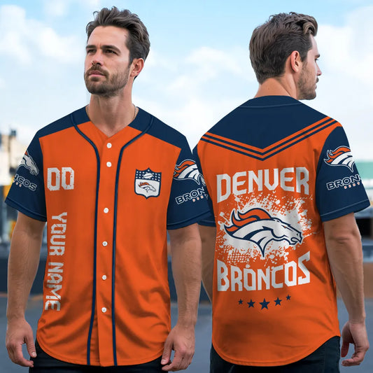 Denver Broncos Baseball Jersey New Collection NFL AZHGBJS000010