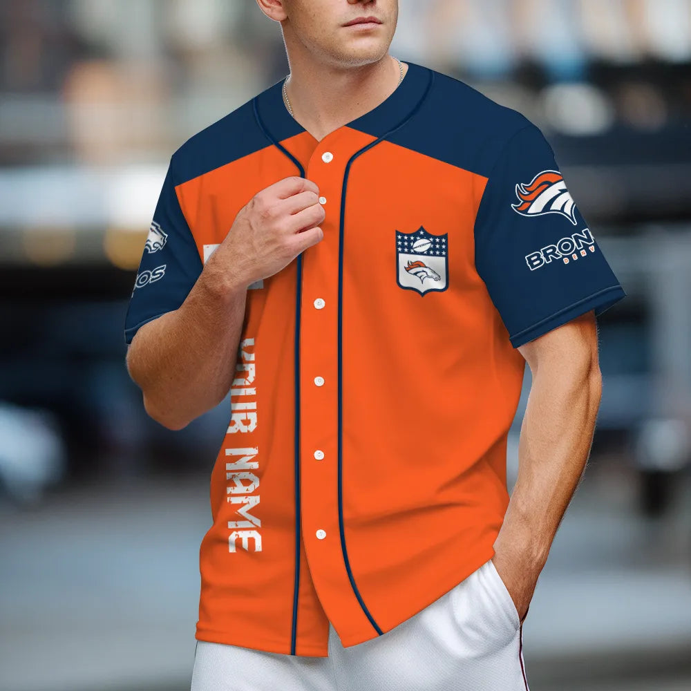 Denver Broncos Baseball Jersey New Collection NFL AZHGBJS000010