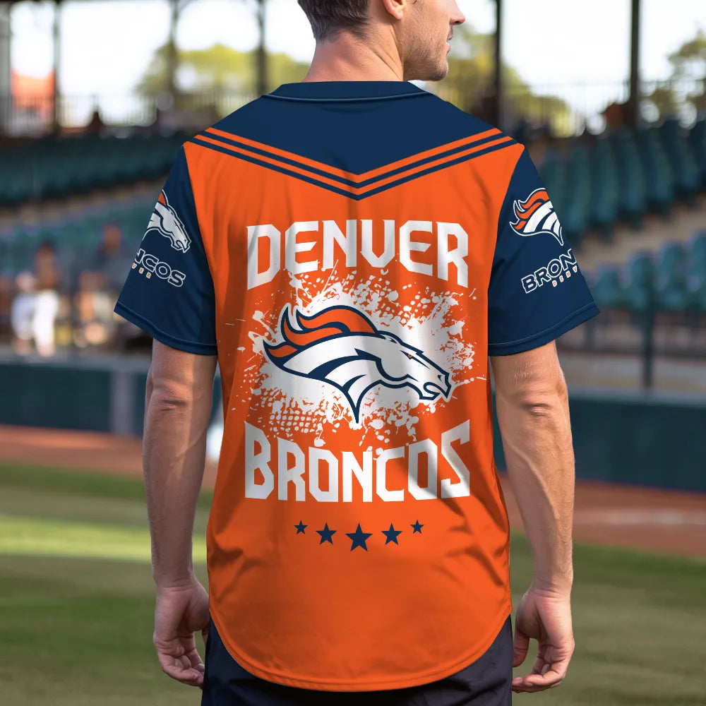 Denver Broncos Baseball Jersey New Collection NFL AZHGBJS000010
