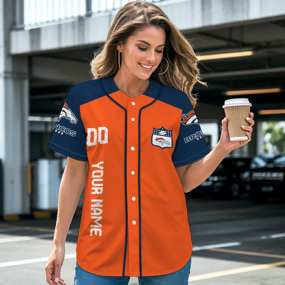 Denver Broncos Baseball Jersey New Collection NFL AZHGBJS000010