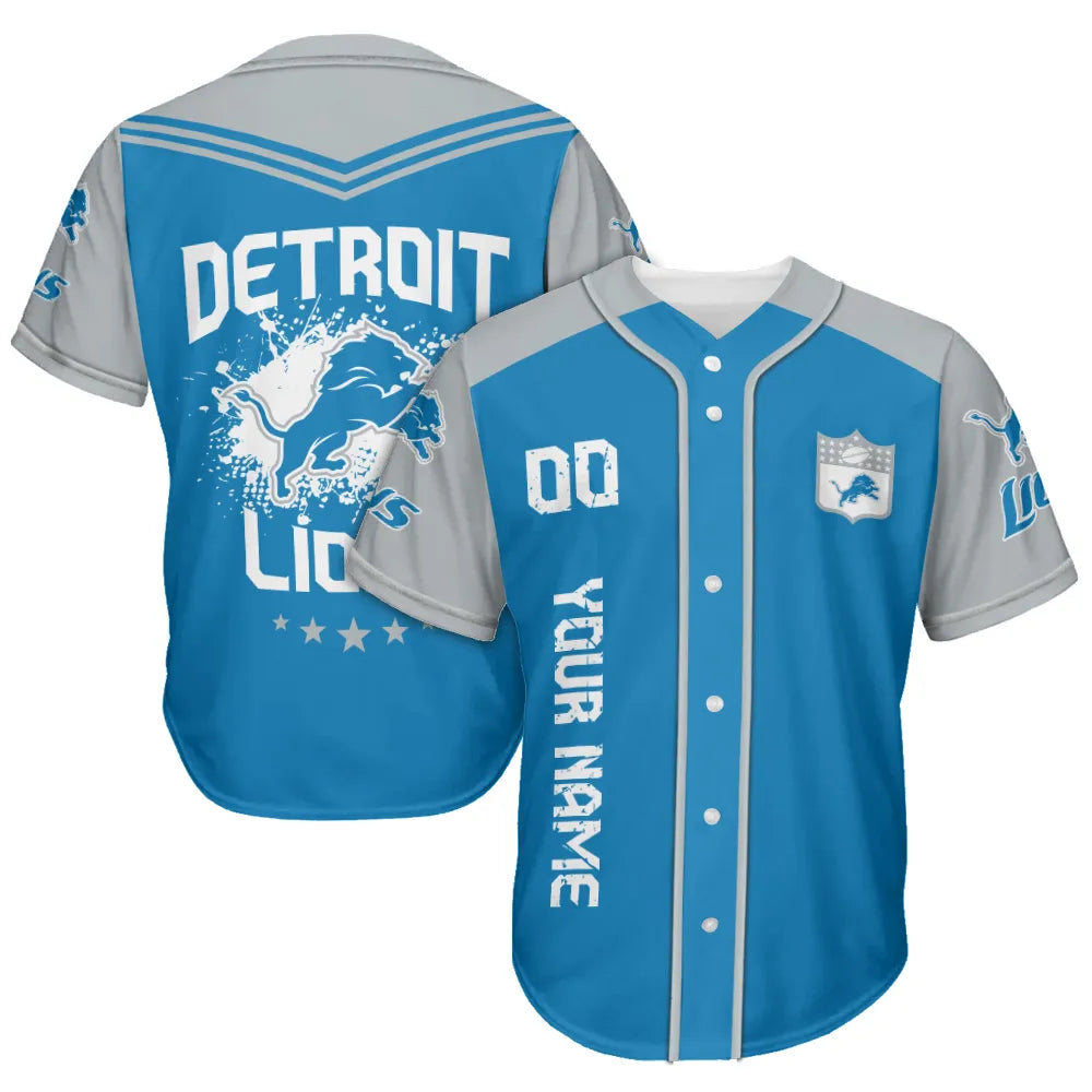 Detroit Lions Baseball Jersey New Collection NFL AZHGBJS000011
