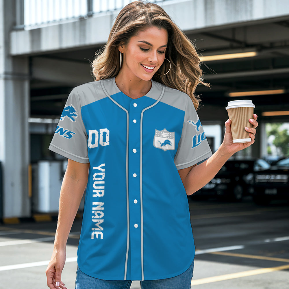 Detroit Lions Baseball Jersey New Collection NFL AZHGBJS000011