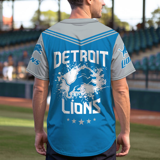 Detroit Lions Baseball Jersey New Collection NFL AZHGBJS000011